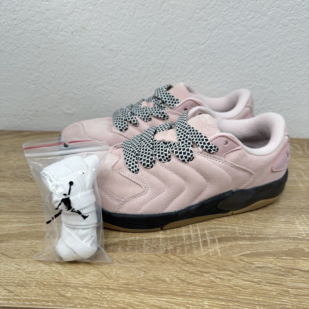 NEW Nike Jordan Session Shoes MEN'S 9.5 Atmosphere Pink w/ Extra Lace IB3731-600 - Picture 4 of 10